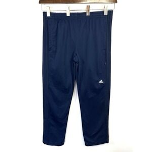 Adidas Mens 3 Stripe Knit Zip Pocket‎ Track Pants XL Blue Baggy Athletic AO0432